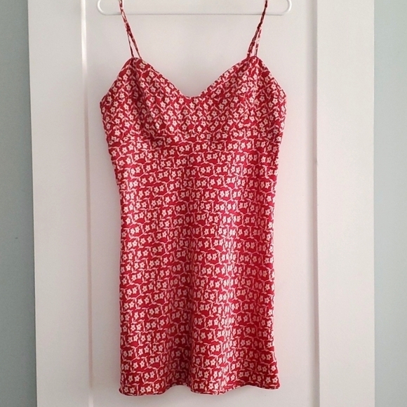 Free People On Our Radar Slip dress floral size large - Picture 2 of 5